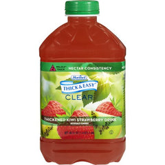 Hormel Food Sales Thickened Beverage Thick & Easy® 46 oz. Bottle Kiwi Strawberry Flavor Ready to Use Nectar Consistency