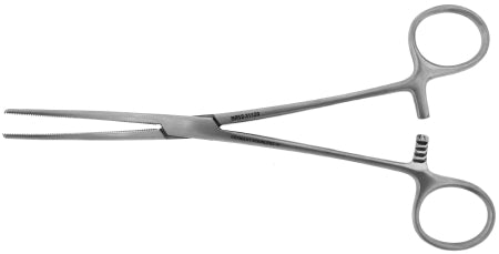 BR Surgical Hemostatic Forceps BR Surgical Rochester-Pean 8 Inch Length Surgical Grade Stainless Steel NonSterile Ratchet Lock Finger Ring Handle Straight Serrated Tips - M-671261-2365 - Each