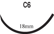 Suture with Needle PolySyn Absorbable Coated Violet Suture Braided Polyglycolic Acid Suture Size 3 - 0 18 Inch Suture 1-Needle 19 mm Length 3/8 Circle Taper Point Needle
