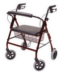 Graham-Field Bariatric 4 Wheel Rollator Lumex® Walkabout Contour Imperial Burgundy Aluminum Frame