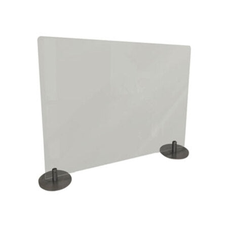 Ghent Desktop Free Standing Acrylic Protection Screen, 29 x 5 x 24, Frost