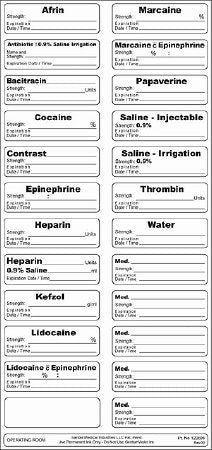 Sandel Medical Industries Label Kit Correct Medication Labeling System™ - M-672490-3370 - Case of 50