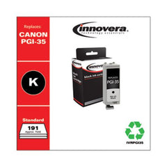 Innovera® Remanufactured Black Ink, Replacement for Canon PGI-35 (1509B002), 191 Page-Yield