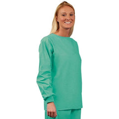 Fashion Seal Uniforms Scrub Shirt Medium Jade Without Pockets Long Set-In Sleeve Unisex - M-1085762-1085 - Each
