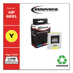 Innovera® Remanufactured Yellow High-Yield Ink, Replacement for HP 88XL (C3939AN), 1,540 Page-Yield