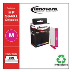 Innovera® Remanufactured Magenta High-Yield Ink, Replacement for HP 564XL (CB324WN), 750 Page-Yield