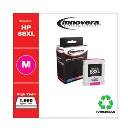 Innovera® Remanufactured Magenta High-Yield Ink, Replacement for HP 88XL (C9392AN), 1,980 Page-Yield