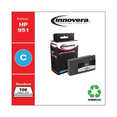 Innovera® Remanufactured Cyan Ink, Replacement for HP 951 (CN050AN), 700 Page-Yield