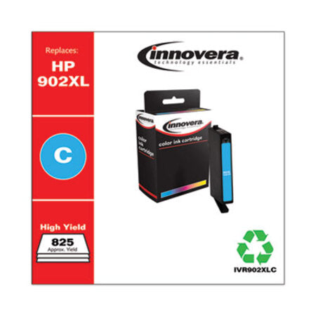 Innovera® Remanufactured Cyan High-Yield Ink, Replacement for HP 902XL (T6M02AN), 825 Page-Yield