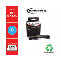 Innovera® Remanufactured Cyan High-Yield Ink, Replacement for HP 971XL (CN626AM), 6,600 Page-Yield