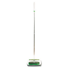 Scotch-Brite® Quick Floor Sweeper, Rubber Bristles, 42" Aluminum Handle, White