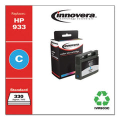 Innovera® Remanufactured Cyan Ink, Replacement for HP 933 (CN058A), 330 Page-Yield