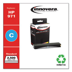 Innovera® Remanufactured Cyan Ink, Replacement for HP 971 (CN622AM), 2,500 Page-Yield