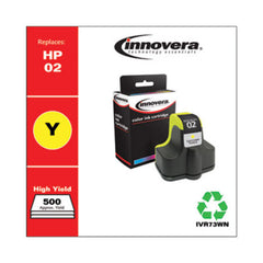 Innovera® Remanufactured Yellow Ink, Replacement for HP 02 (C8773WN), 500 Page-Yield