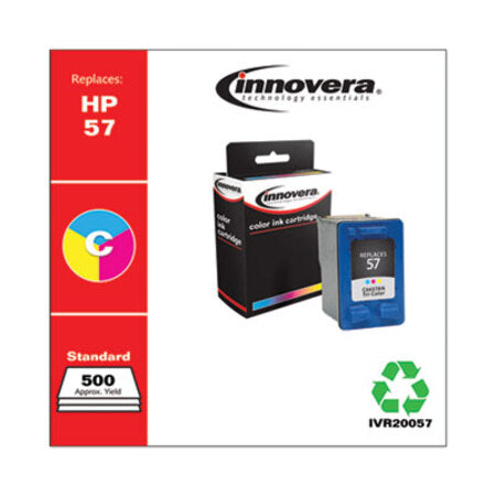 Innovera® Remanufactured Tri-Color Ink, Replacement for HP 57 (C6657AN), 400 Page-Yield