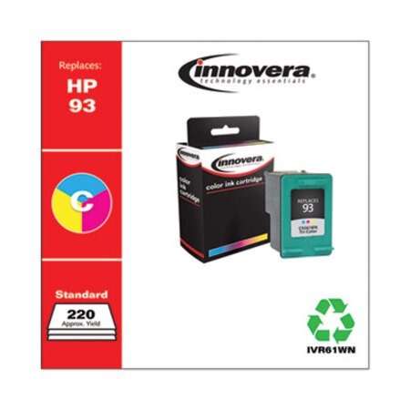 Innovera® Remanufactured Tri-Color Ink, Replacement for HP 93 (C9361WN), 175 Page-Yield