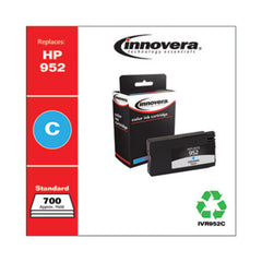 Innovera® Remanufactured Cyan Ink, Replacement for HP 952 (L0S49AN), 700 Page-Yield