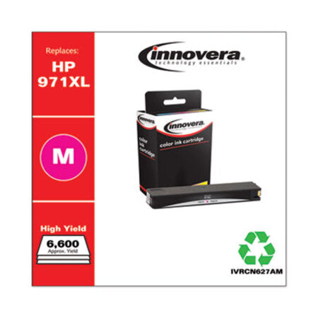 Innovera® Remanufactured Magenta High-Yield Ink, Replacement for HP 971XL (CN627AM), 6,600 Page-Yield