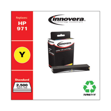 Innovera® Remanufactured Yellow Ink, Replacement for HP 971 (CN624AM), 2,500 Page-Yield