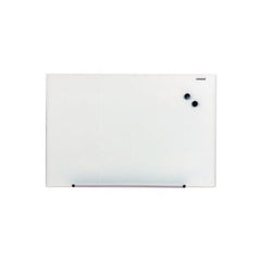 Universal® Frameless Magnetic Glass Marker Board, 36" x 24", White