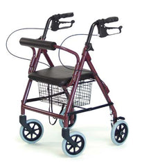 Graham-Field 4 Wheel Rollator Lumex® Walkabout Lite Royal Blue Lightweight Aluminum Frame