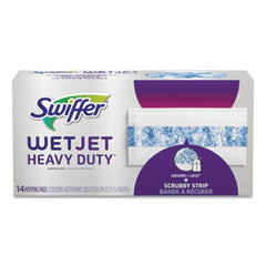 Swiffer® WetJet System Refill Pads, 11.3" x 5.4", Heavy Duty, White, 14/Box