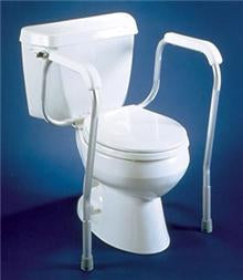 Alimed Toilet Safety Rail AliMed® White Aluminum