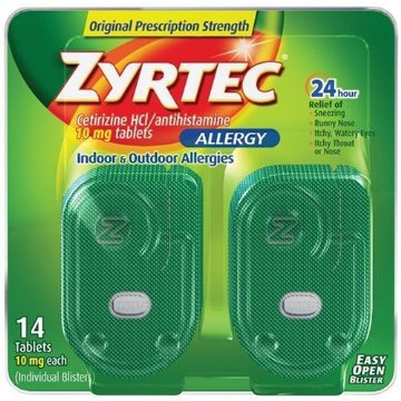 Johnson & Johnson Consumer Allergy Relief Zyrtec® 10 mg Strength Tablet 14 per Box