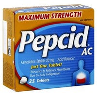 Johnson & Johnson Consumer Antacid Pepcid® AC 20 mg Strength Tablet 25 per Box