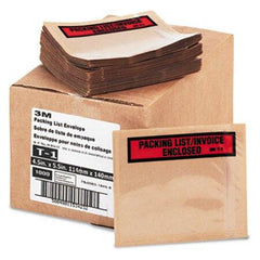 3M™ Top Print Self-Adhesive Packing List Envelope, 4.5 x 5.5, Clear, 1,000/Box