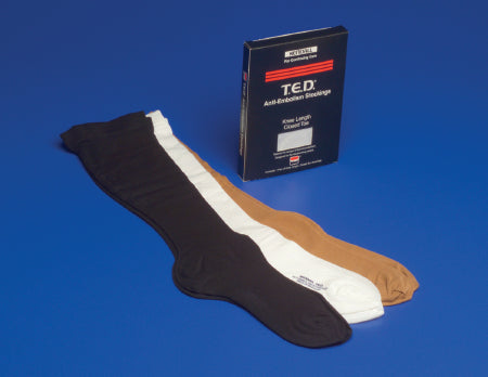 Cardinal Anti-embolism Stocking T.E.D.™ Knee High Small / Long Beige Closed Toe