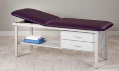 Clinton Industries Treatment Table with Drawers ETA Alpha Series Fixed Height 450 lbs. Weight Capacity