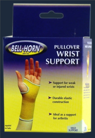 DJO Wrist Support Bell-Horn® Pullover Elastic Left or Right Hand Beige Large