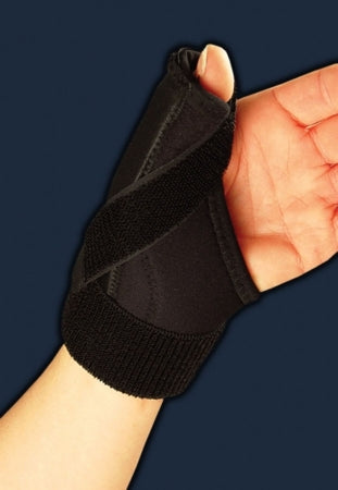 DJO Thumb Stabilizer Bell-Horn® Uni-Fit Adult One Size Fits Most Hook and Loop Strap Closure Left or Right Hand Black