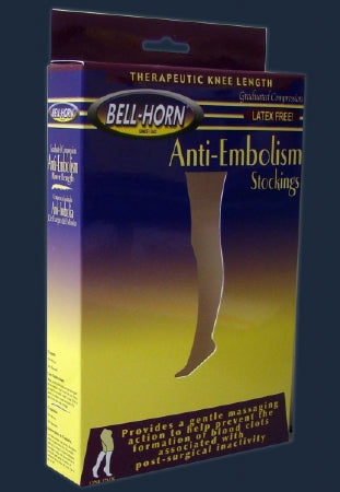 DJO Anti-embolism Stocking Bell-Horn® Knee High Large Beige Closed Toe