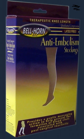 DJO Anti-embolism Stocking Bell-Horn® Knee High Medium Black Closed Toe