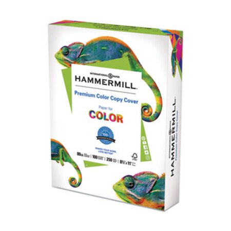 Hammermill® Premium Color Copy Cover, 100 Bright, 80lb, 8.5 x 11, 250/Pack