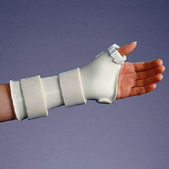 Patterson Medical Supply Thumb Spica Splint Rolyan® Large D-Ring / Hook and Loop Strap Closure Right Hand