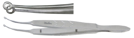 V. Mueller Tissue Forceps Perone 5-1/2 Inch Length Stainless Steel Curved 4 X 5 Teeth - M-987685-3951 - Each