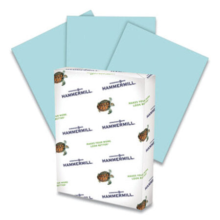 Hammermill® Colors Print Paper, 20lb, 8.5 x 11, Blue, 500/Ream