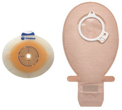 Coloplast Ostomy Barrier SenSura® Pre-Cut, Standard Wear Double Layer Adhesive 50 mm Flange Red Code System 1-1/4 Inch Opening