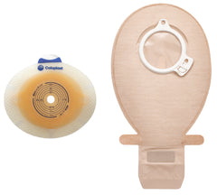 Coloplast Ostomy Barrier SenSura® Click Pre-Cut, Standard Wear Double Layer Adhesive 50 mm Flange Red Code System 1-3/8 Inch Opening