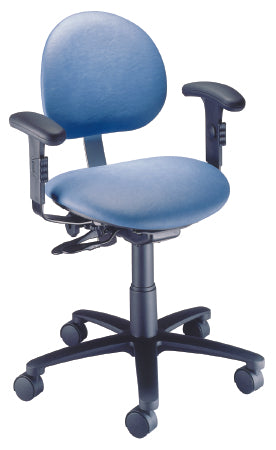 The Brewer Company Task Chair Pneumatic Height Adjustment 5 Casters Clamshell