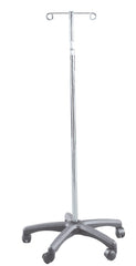 Drive Medical IV Stand 2-Hook Five Swivel Ball Bearing Casters - M-679777-2157 - Case of 2