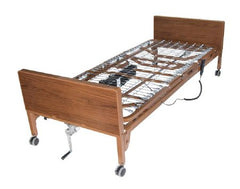Drive Medical Electric Bed Package Delta™ Ultra Light Plus 88 Inch Length Spring Deck 15 to 24 Inch Height Range