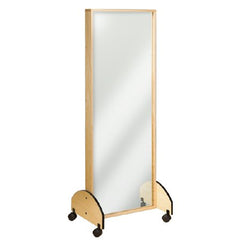 Clinton Industries Glass Portable Mirror 26.5 X 72 X 21 Inch Almond