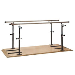 Clinton Industries Parallel Bars Plywood Base, Stainless Steel Handrails 7 Foot X 18 to 28 X 26 to 39 Inch Satin Finish