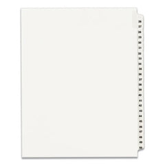 Avery® Preprinted Legal Exhibit Side Tab Index Dividers, Avery Style, 25-Tab, 26 to 50, 11 x 8.5, White, 1 Set, (1331)