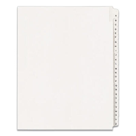 Avery® Preprinted Legal Exhibit Side Tab Index Dividers, Allstate Style, 26-Tab, A to Z, 11 x 8.5, White, 1 Set, (1700)