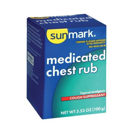 Chest Rub sunmark® 4.8% - 1.2% - 2.6% Strength Ointment 3.5 oz.